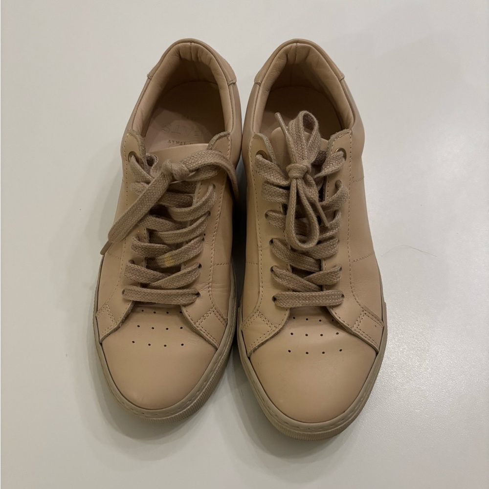 Greats Cream Leather Sneakers